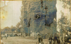 Öffentliche Übung am Burgturm 1925