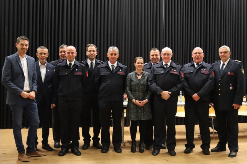 Beförderungen und Ehrungen bei der Feuerwehr Gangelt